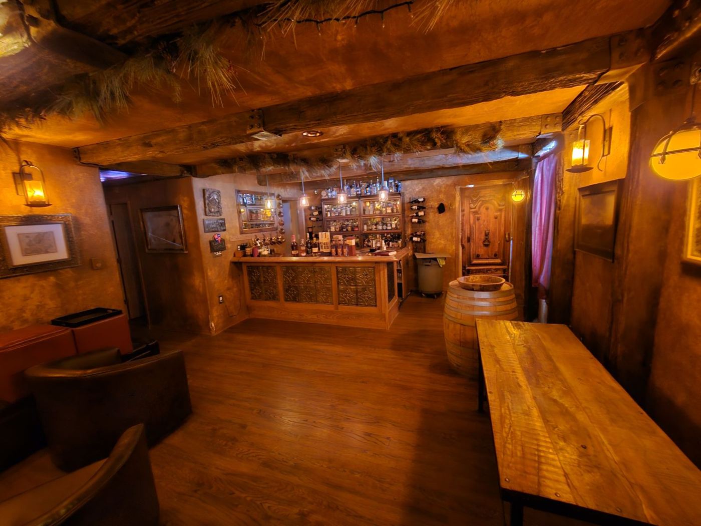 The tavern, looking toward the bar